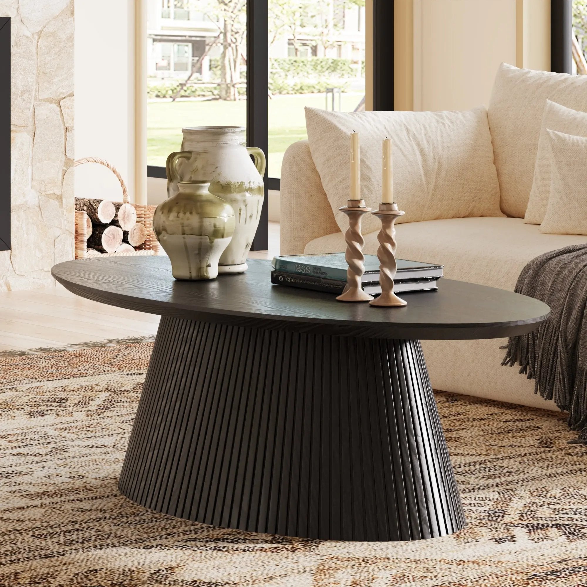 Win2Win Obsidian Oval Lounge Table win2win