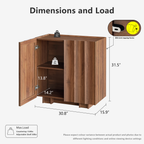 win2win Buffet Cabinet with Storage, Mid Century Modern Sideboard with Wave Design, Wood Grain Finish, Credenza with Adjustable Shelves, Modular Accent Cabinets for Living Dining Room Hallway, Walnut