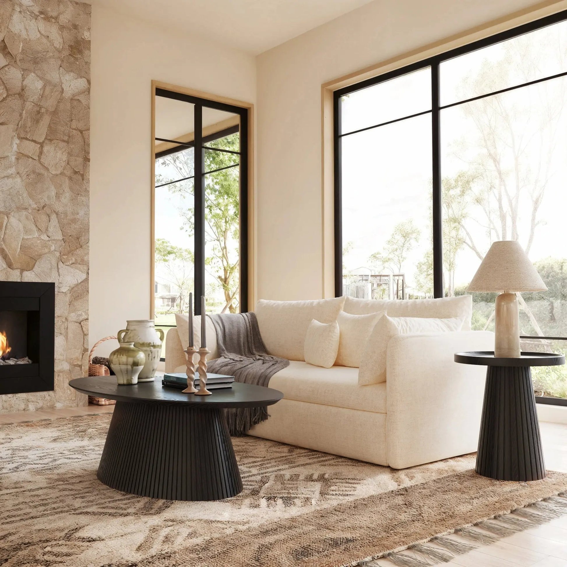 Win2Win Obsidian Oval Lounge Table win2win