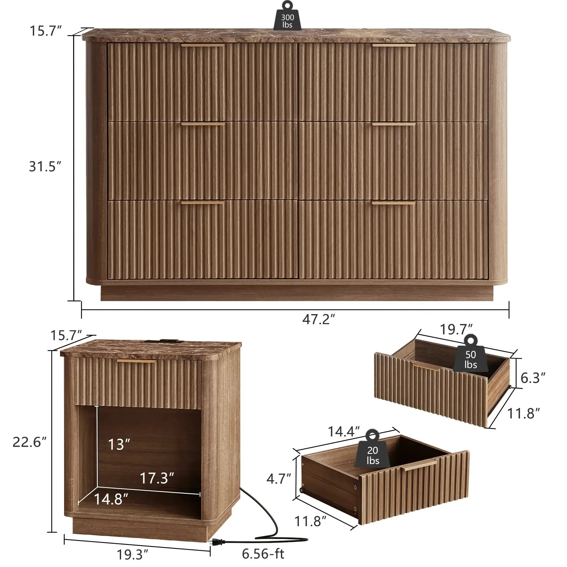 胡桃木6斗 win2win