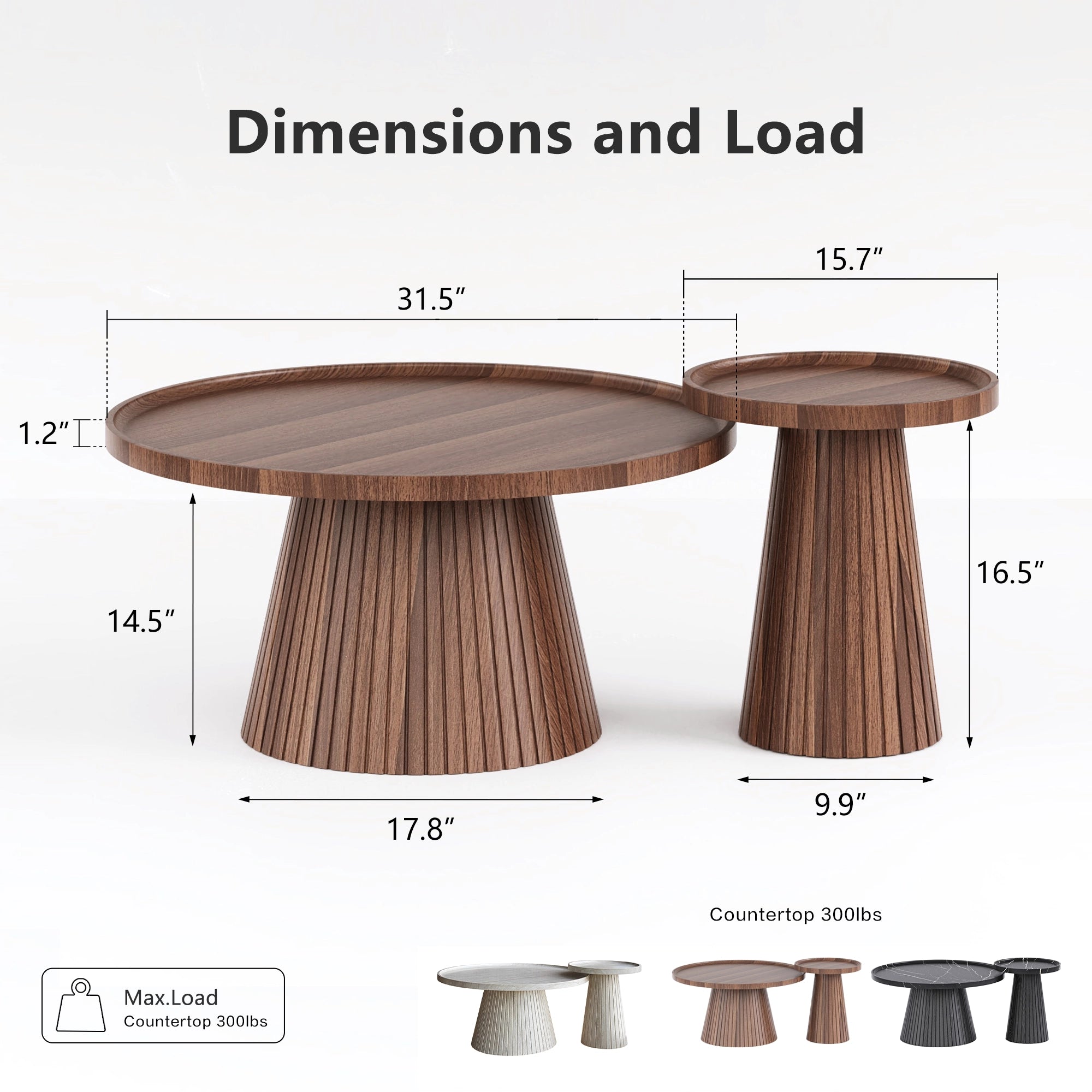 MIN FlU™Nesting Coffee Table – Walnut