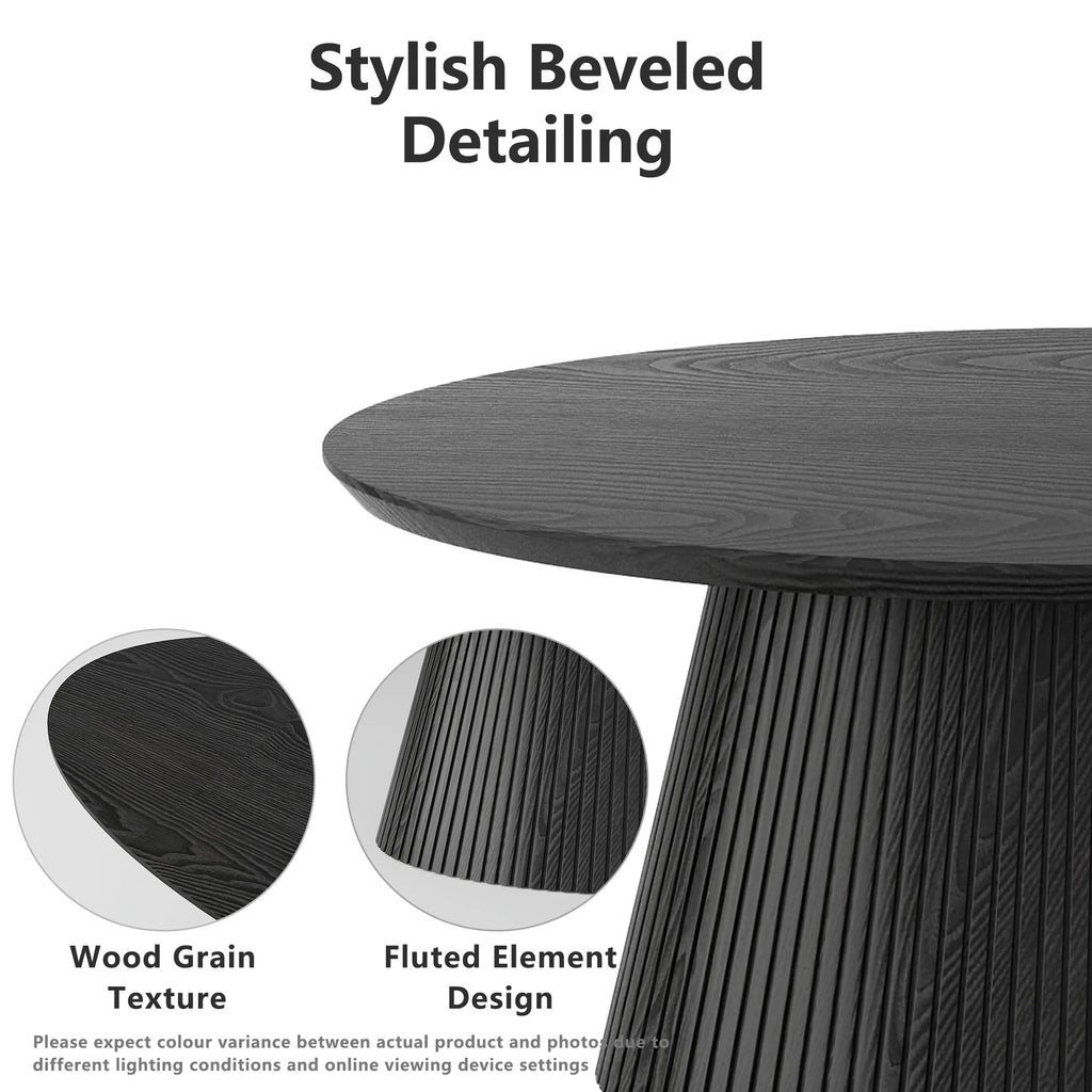 Oval Lounge Table - Black