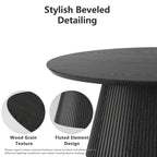 Oval Lounge Table - Black