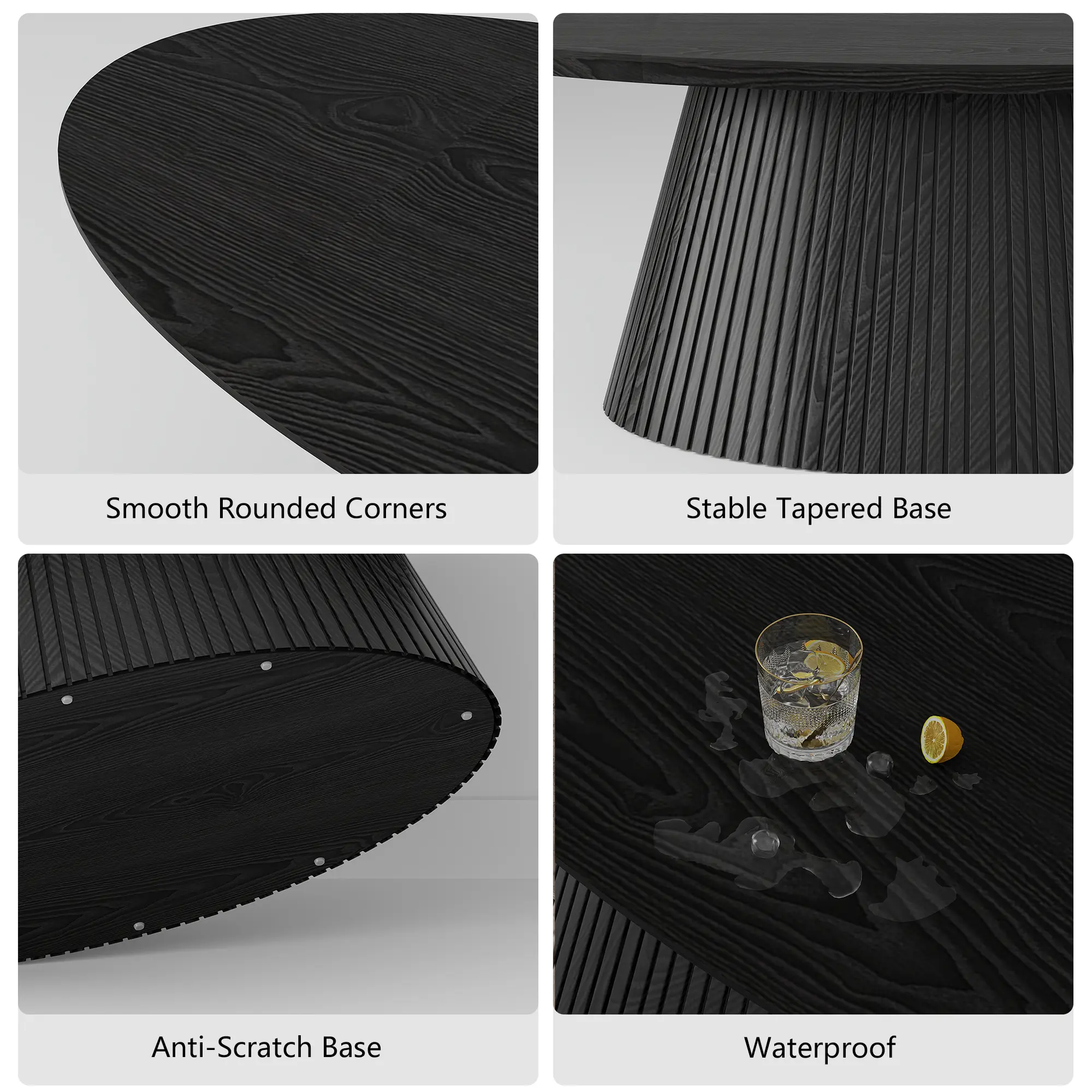 Win2Win Obsidian Oval Lounge Table win2win