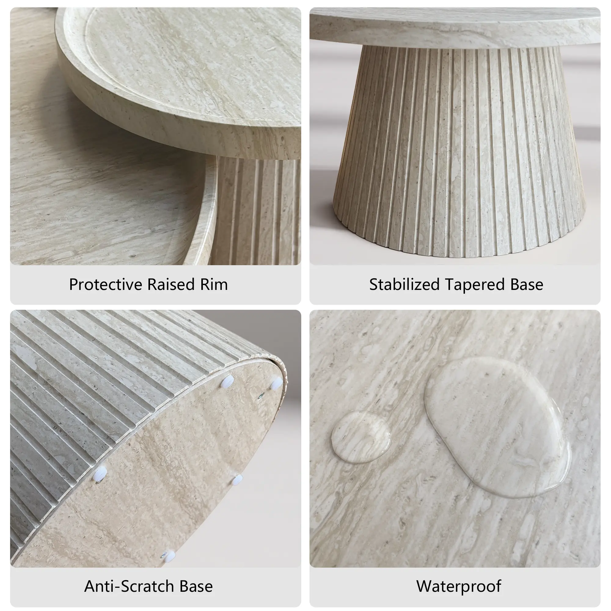 Win2Win Nesting Coffee Table Set of 2 –Stone win2win