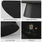 Oval Lounge Table - Black