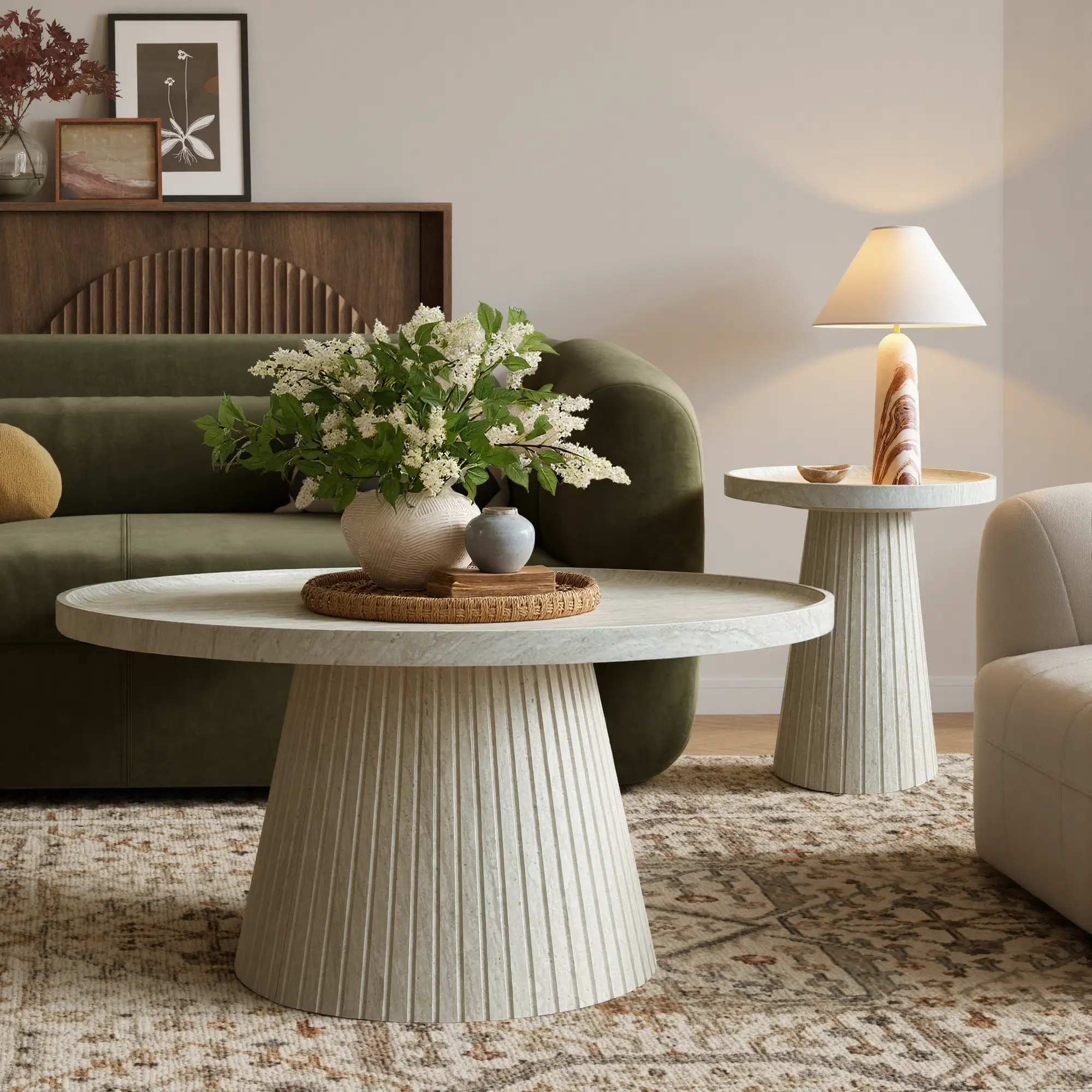 Win2Win Nesting Coffee Table Set of 2 –Stone win2win