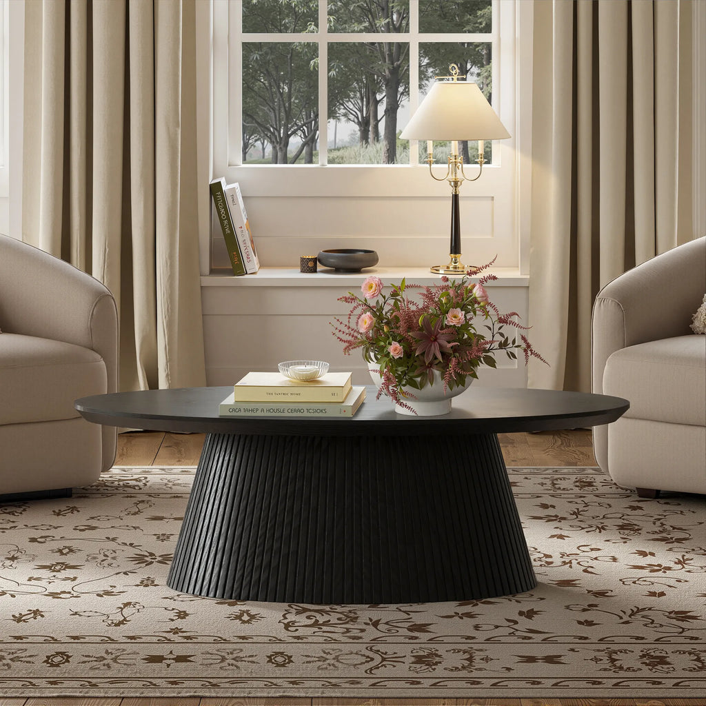 Oval Lounge Table - Black