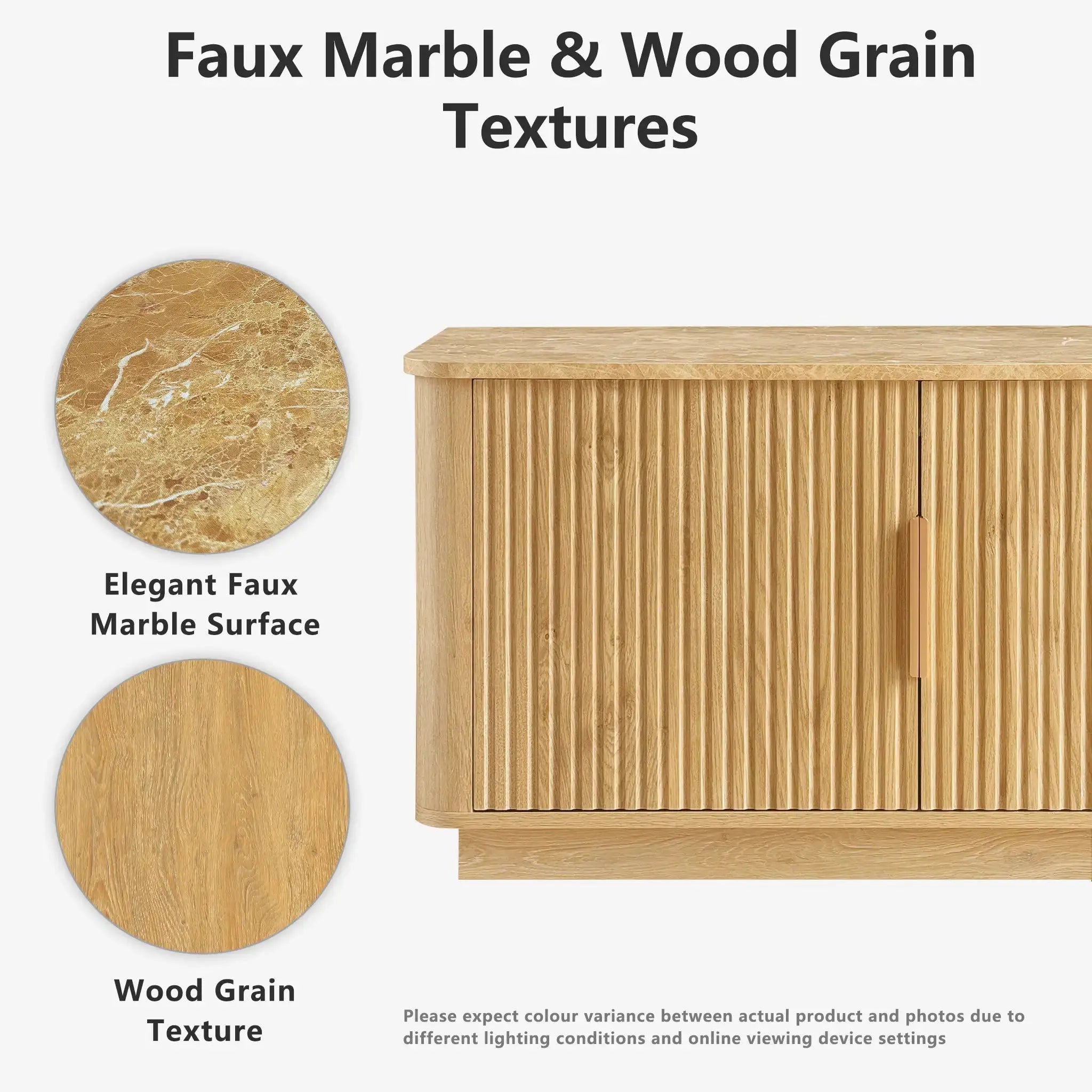 Win2Win Modern Boho Corner TV Stand – Oak Finish win2win