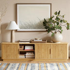 Win2Win Modern Boho Corner TV Stand – Oak Finish win2win