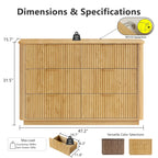 Win2Win Modern Boho 6-Drawer Dresser – Oak Fluted Ches win2win