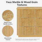 Win2Win Modern Boho 6-Drawer Dresser – Oak Fluted Ches win2win