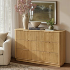 Win2Win Modern Boho 6-Drawer Dresser – Oak Fluted Ches win2win